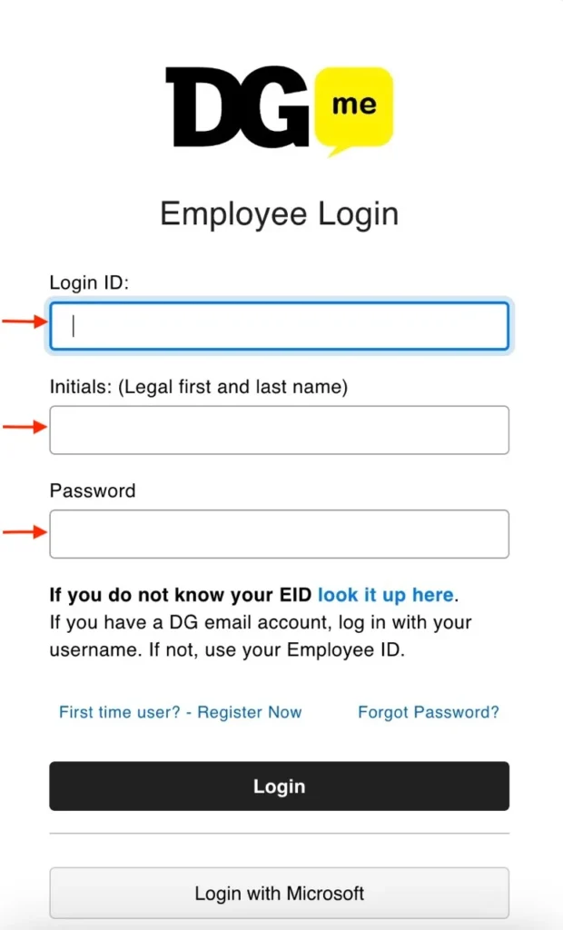 DGME login Portal